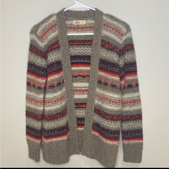 Hollister Other - Hollister Open Front Cardigan Sweater Wool Blend Size S‎